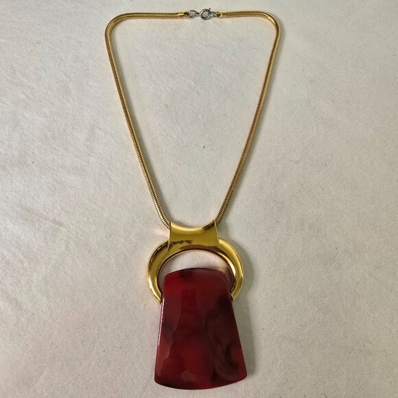 Vintage Lanvin Bijoux Lucite Interchangeable Pendant Necklace in Original Box - Picture 9 of 16